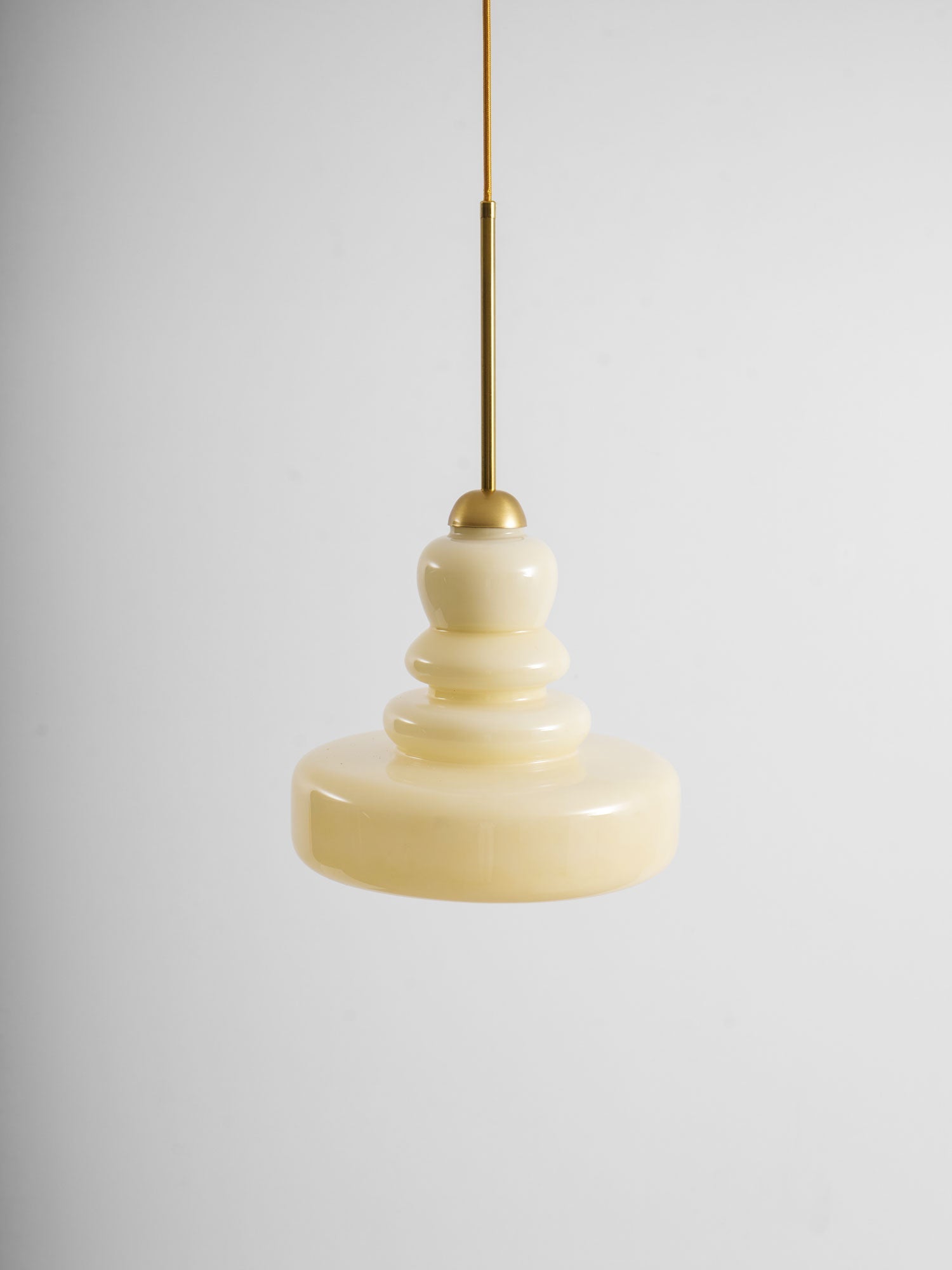 Glazen Hanglamp Industrieel Design Amber & Beige Schoolhouse E26/E27 Fitting Ø30cm voor Woonkamer Keuken Eetkamer | Sansoti