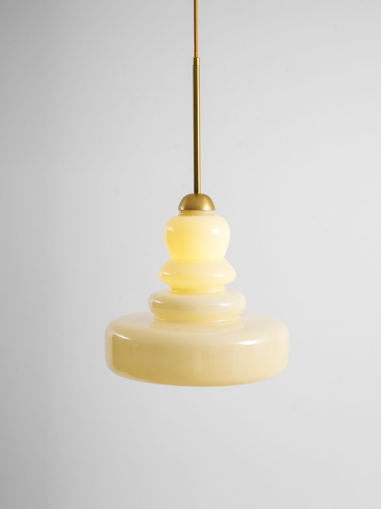 Glazen Hanglamp Industrieel Design Amber & Beige Schoolhouse E26/E27 Fitting Ø30cm voor Woonkamer Keuken Eetkamer | Sansoti
