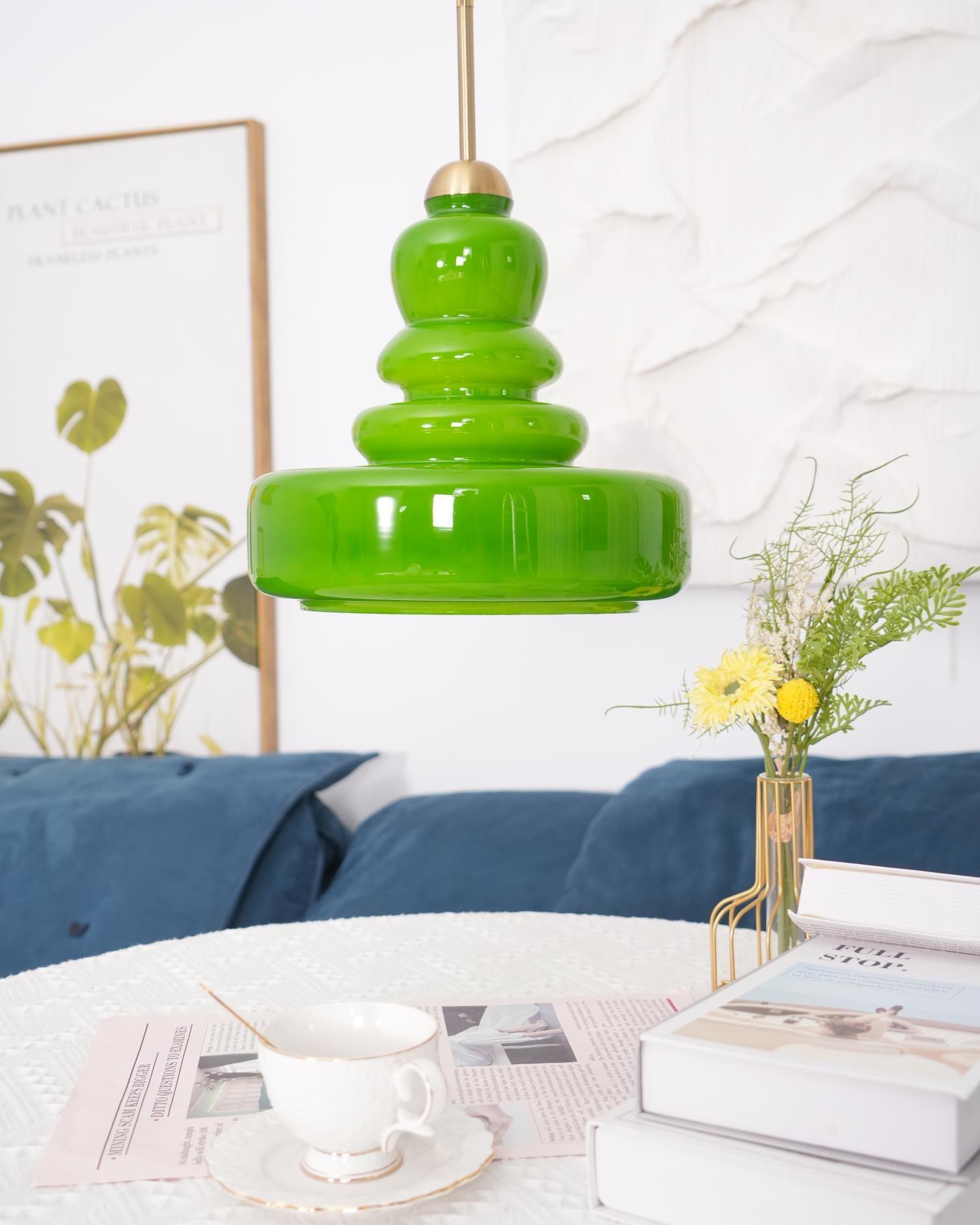 Glazen Hanglamp Industrieel Design Amber & Beige Schoolhouse E26/E27 Fitting Ø30cm voor Woonkamer Keuken Eetkamer | Sansoti