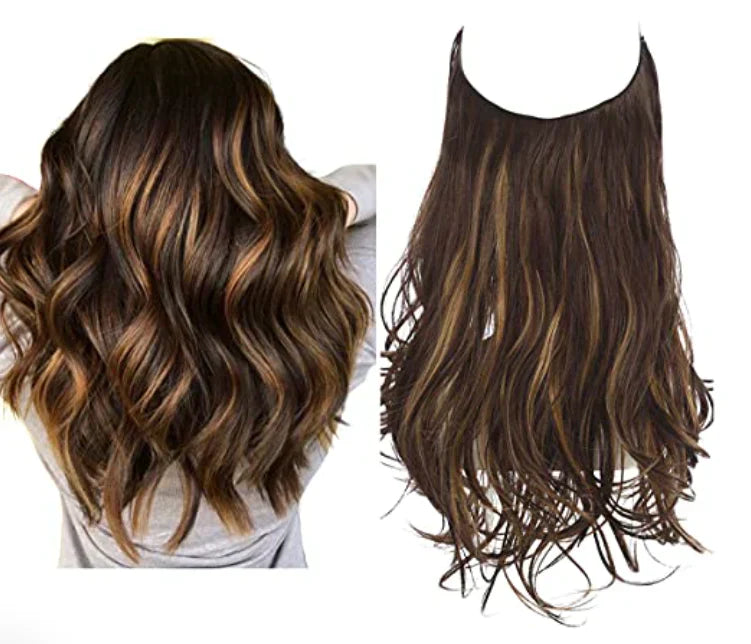 Echthaar Extensions met Natuurlijke Golvende Volume Blond 35-45cm | Sansoti