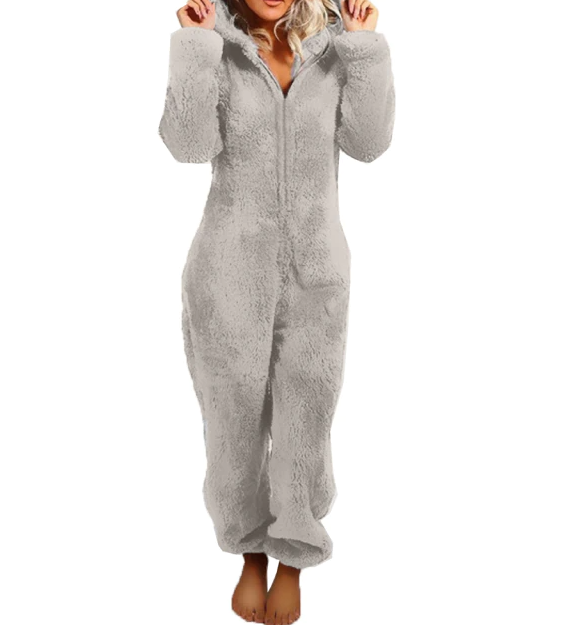 Weiche Damen-Loungewear mit langen Ärmeln, Hausanzug, Relaxkleidung, lässige Homewear im Pyjama-Stil für zu Hause | Sansoti