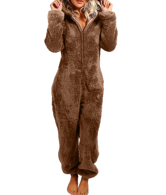 Weiche Damen-Loungewear mit langen Ärmeln, Hausanzug, Relaxkleidung, lässige Homewear im Pyjama-Stil für zu Hause | Sansoti