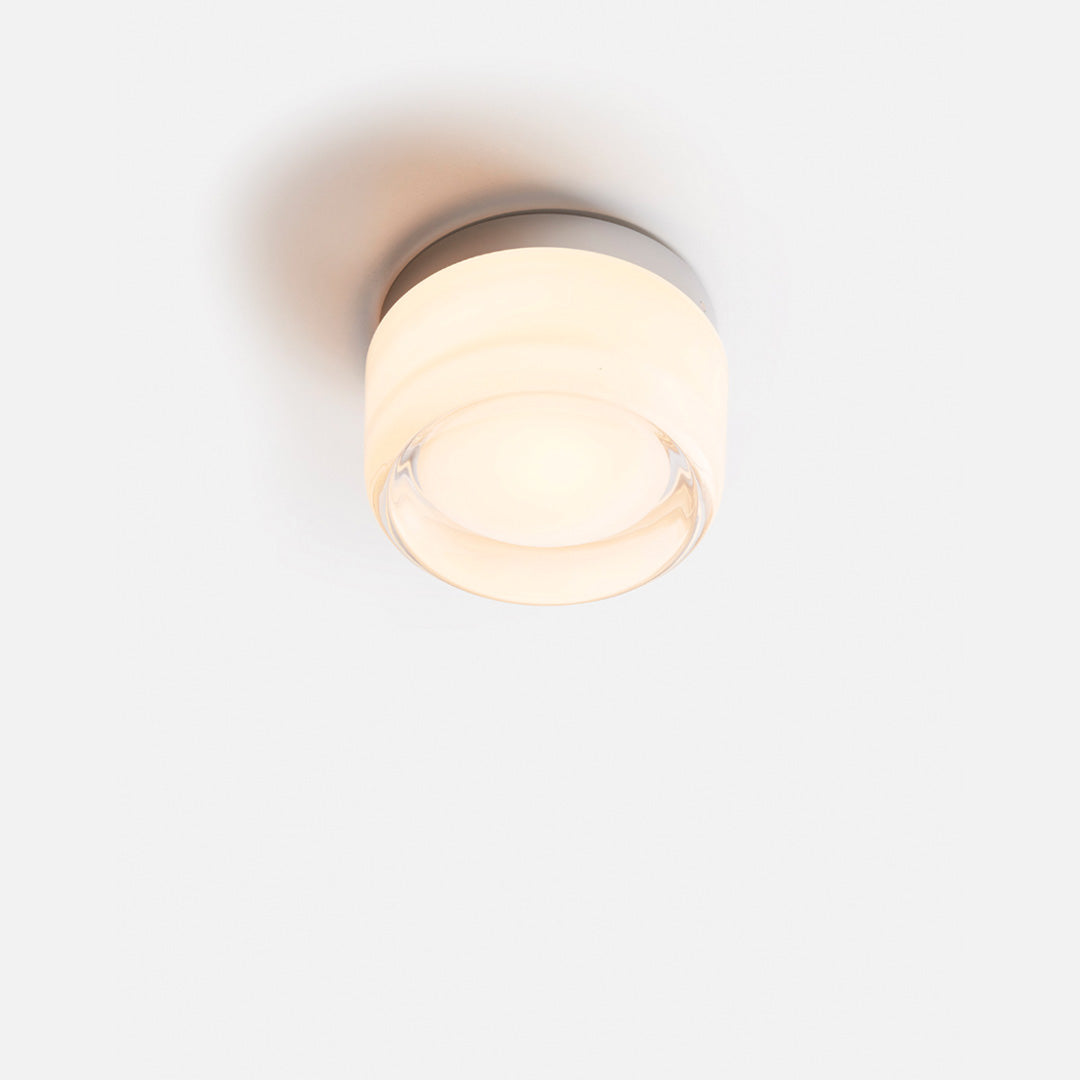 Wandlamp LED Acryl Aluminium Amber Dimple Design Compact 13cm Woonkamer Slaapkamer Sfeerlamp | Sansoti