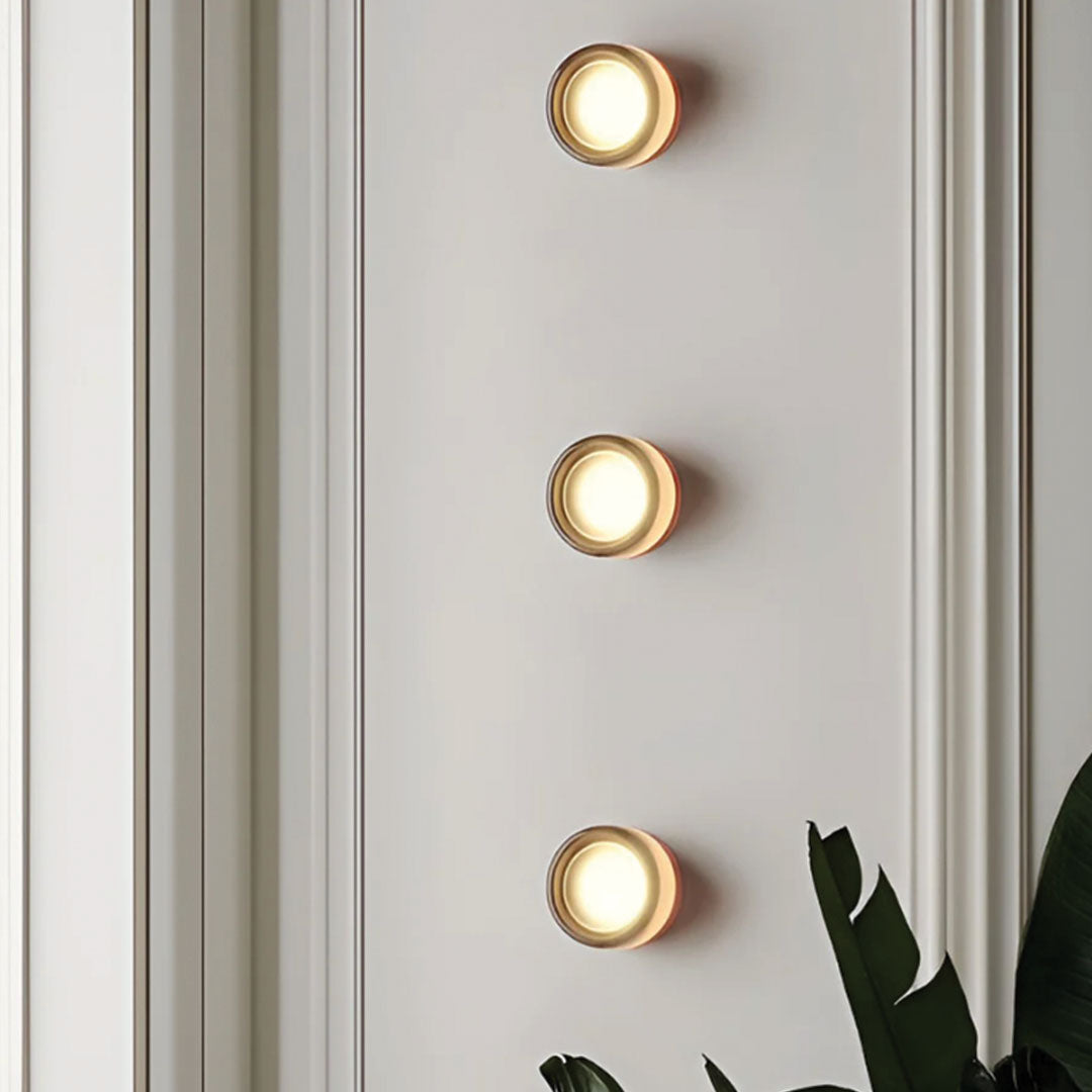 Minimalistische LED Wandlamp Glas en Aluminium 13,5×8,8 cm Warm Wit 3000K 10W Sfeervol Wandverlichting | Sansoti