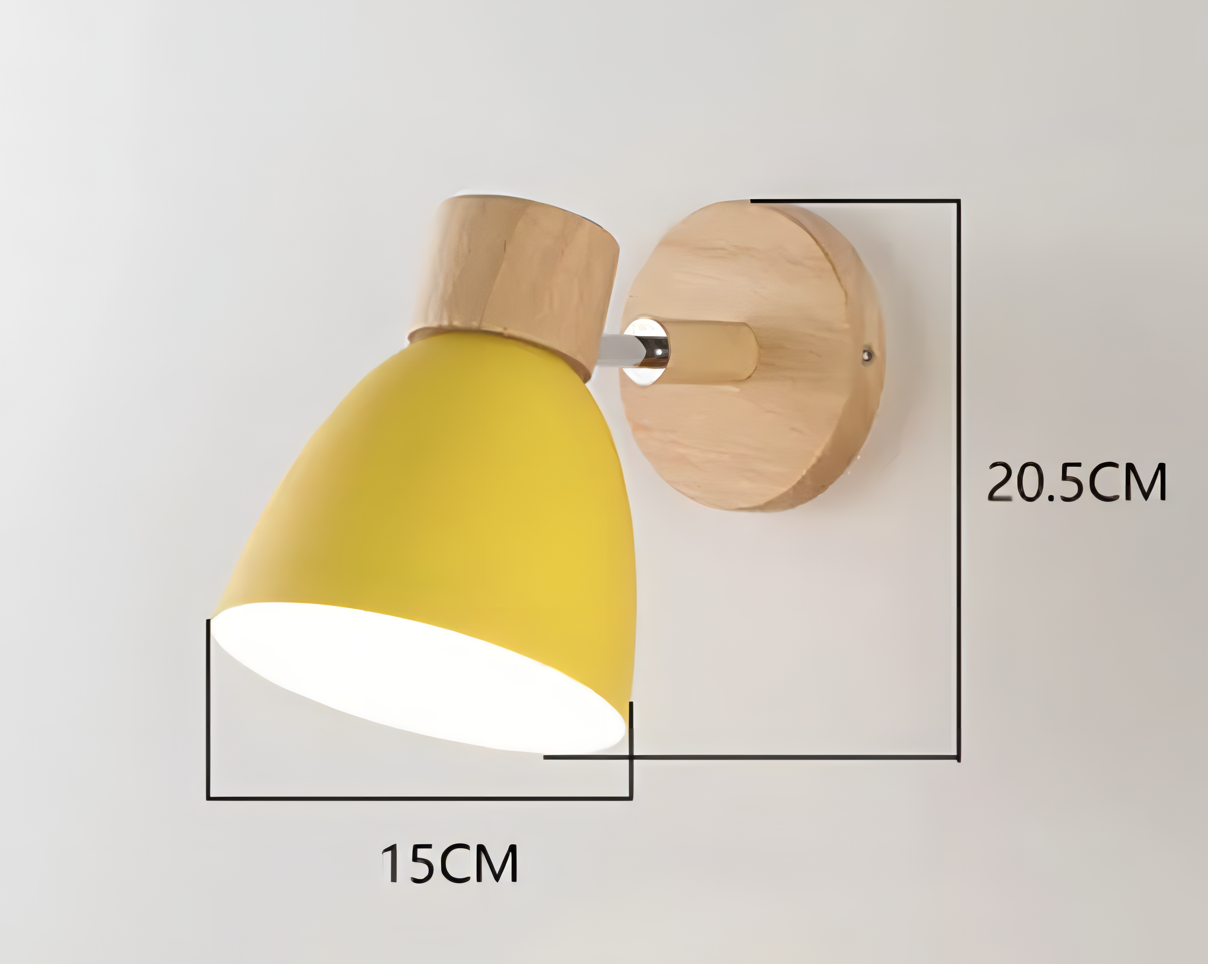 Scandinavische houten wandlamp met warm licht en trekkoordschakelaar voor rustige interieurs | Sansoti