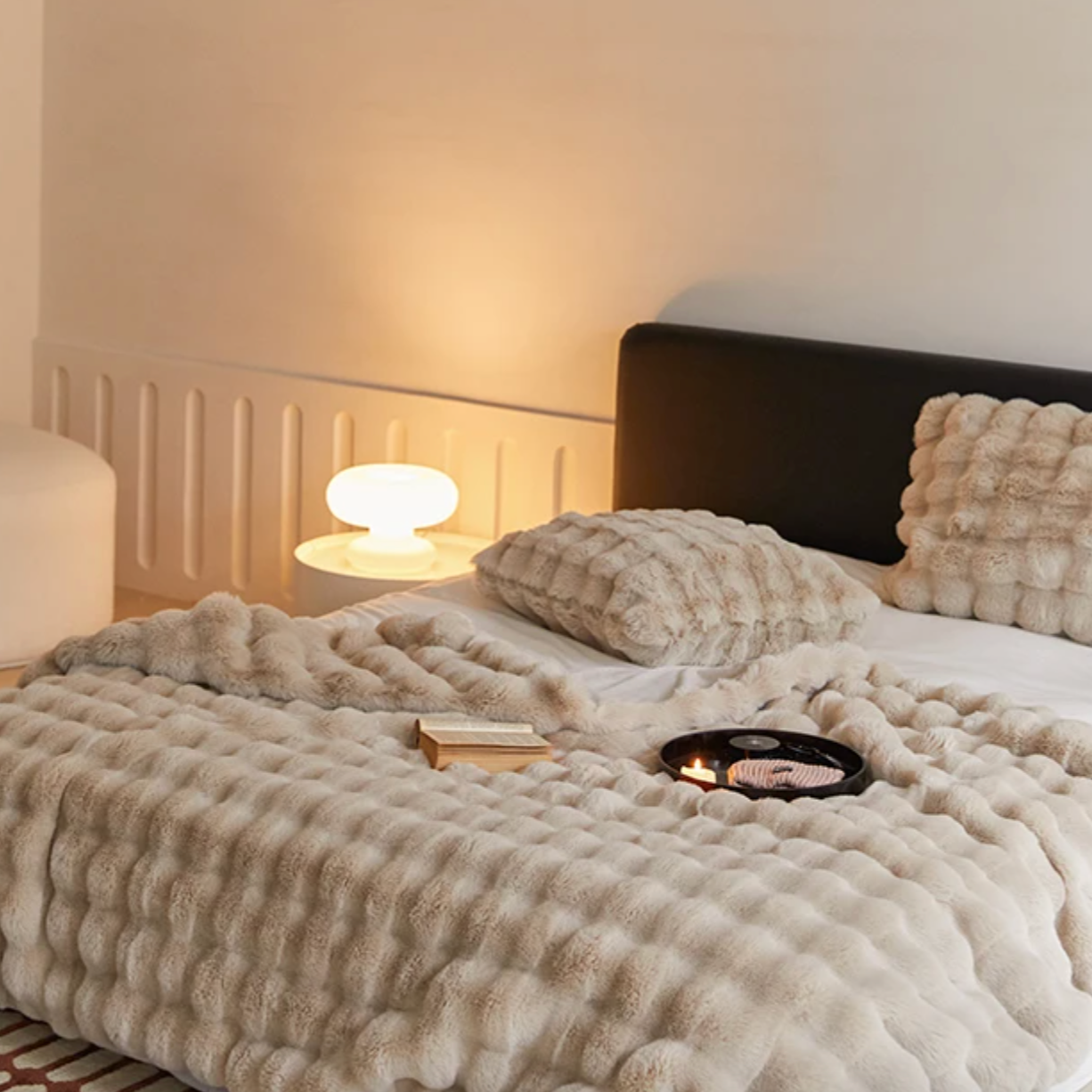 Zachte Imitatiebont Plaid - Pluizige Warme Deken voor Bank en Bed - 160x200 cm | Sansoti