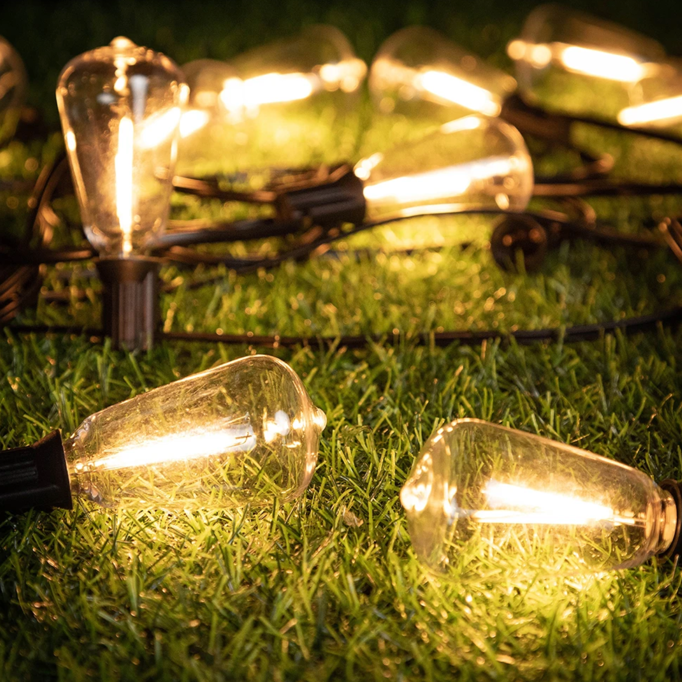 Sfeerlichtslinger voor Buiten Weerbestendig Snoer met Onbreekbare Gloeilampen Tuinverlichting Terrasverlichting IP44 Waterdicht 10 Meter Warm Wit Feestverlichting Sfeerverlichting | Sansoti