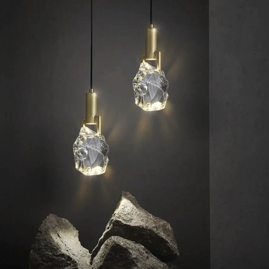 Kristallen Hanglamp met Verstelbare Kabel en LED-Verlichting voor Woonkamer en Eetkamer | Sansoti
