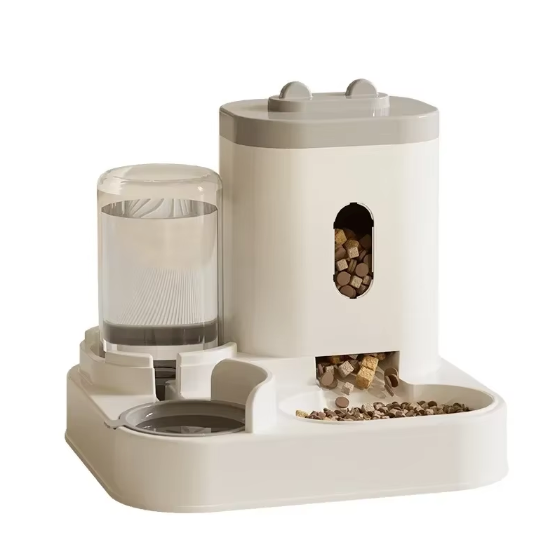 Katzenfutterbrunnen 2-in-1 Automatischer Futterspender 2300ml 1L | Restfield