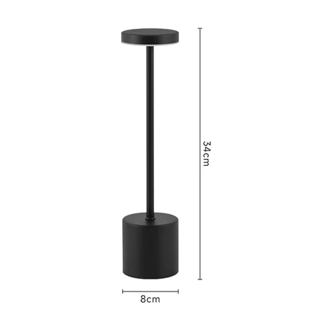 LED-Tischlampe Kabellos Wiederaufladbar mit Touch-Sensor – Dimmbare Design-Tischlampe