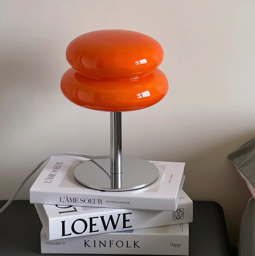 Bauhaus Tafellamp Glas Design Italiaans Dimbaar LED Nachtlamp USB | Sansoti
