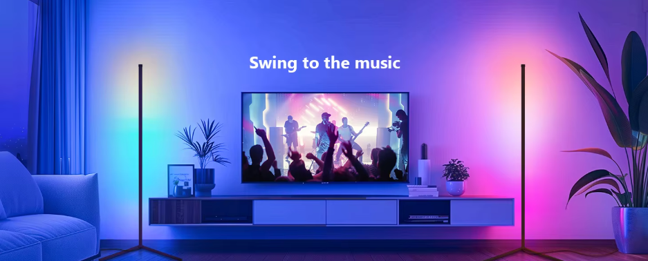 Slimme RGB Vloerlamp 150cm Dream Kleur Dimbaar App Bluetooth | Sansoti