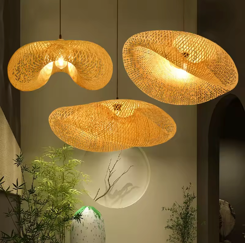 Bamboe Hanglamp Japans Design Handgeweven 40-80cm E27 | Sansoti