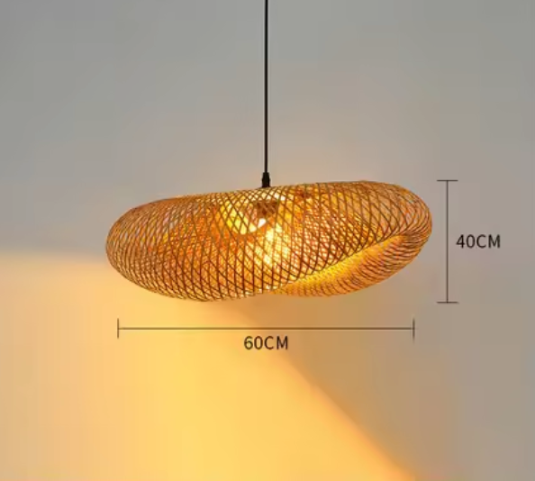 Bamboe Hanglamp Japans Design Handgeweven 40-80cm E27 | Sansoti