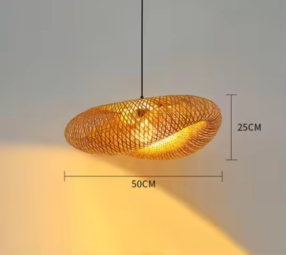 Bamboe Hanglamp Japans Design Handgeweven 40-80cm E27 | Sansoti