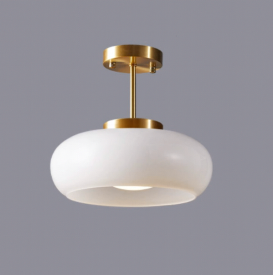 Deckenleuchte Glas Vintage Rund 28cm LED 12W Modern Minimalistisch | Restfield