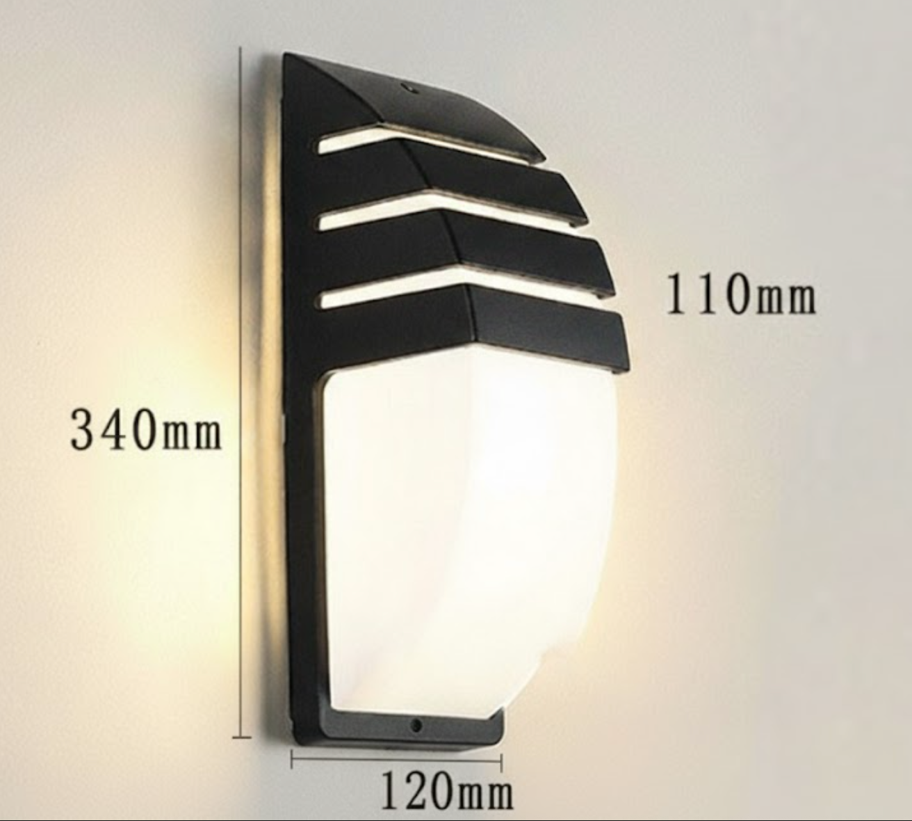 Außenleuchte mit Bewegungssensor LED IP65 Schwarz Aluminium Wandleuchte | Restfield