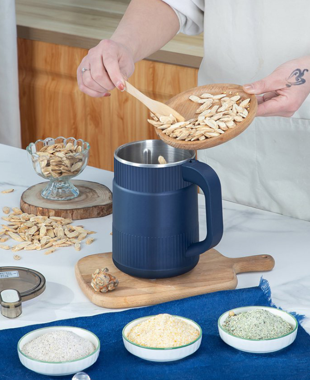 Kompakte elektrische Kaffeemühle aus Edelstahl, 300 W, für Kaffeebohnen, Getreide und Gewürze, geräuscharmes Küchengerät | Sansoti