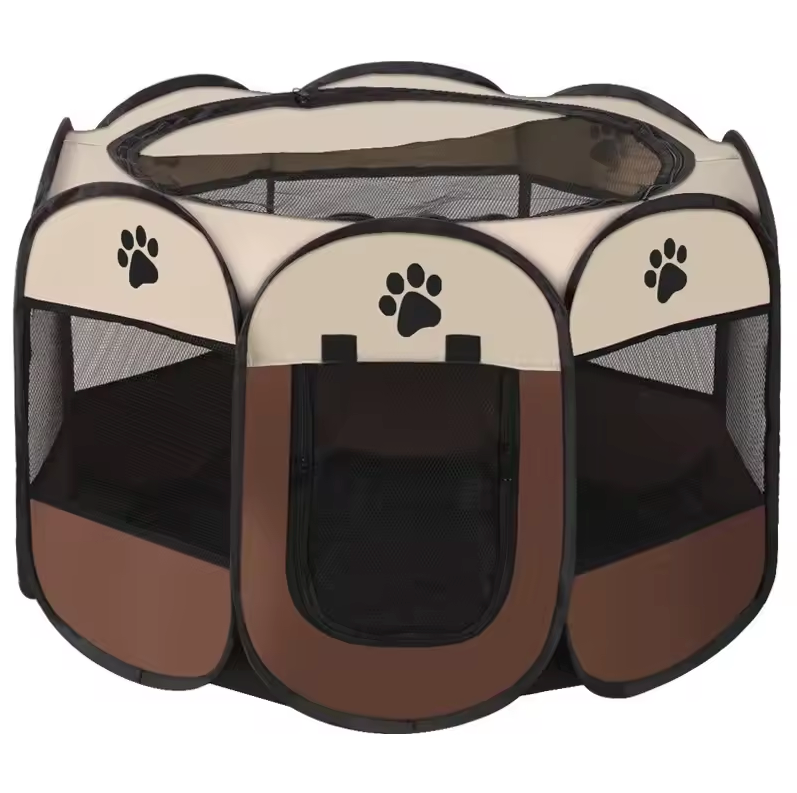 Enclos pour chien pliable Tissu Oxford Enclos portable pour chiot Octogonal intérieur extérieur | Restfield