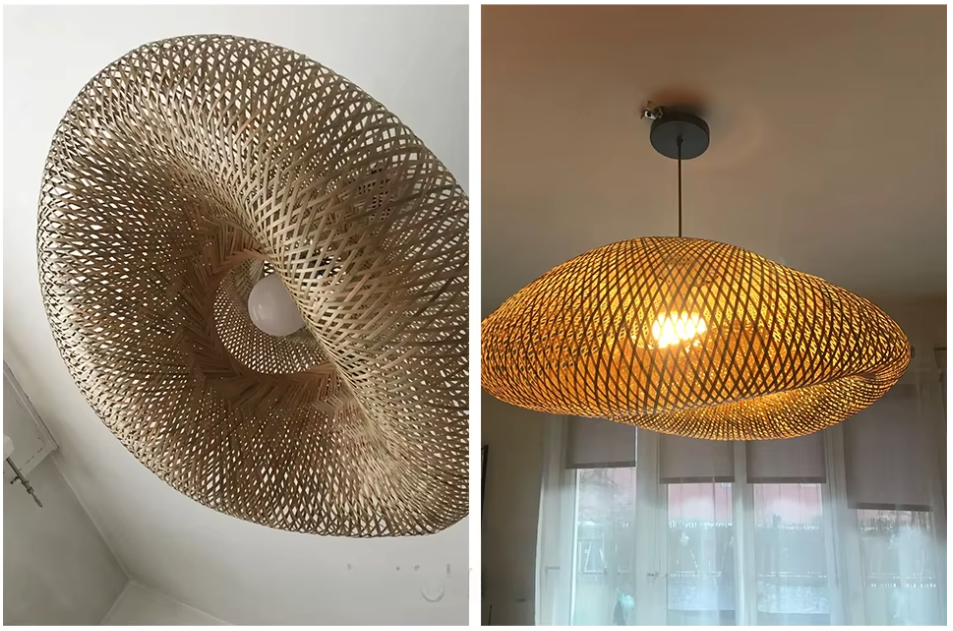 Bamboe Hanglamp Japans Design Handgeweven 40-80cm E27 | Sansoti