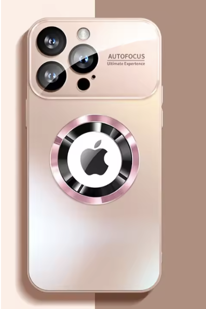 Magnetische Telefoonhoes met Glanzende Spiegel Afwerking voor iPhone | MagSafe Compatibel | Sansoti