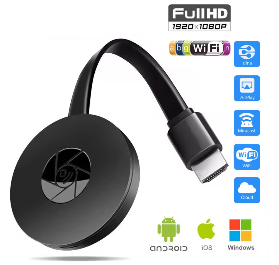 Draadloze Schermspiegeling Dongle Full-HD HDMI WiFi Adapter voor TV Telefoon Laptop Tablet Presentatie | Sansoti
