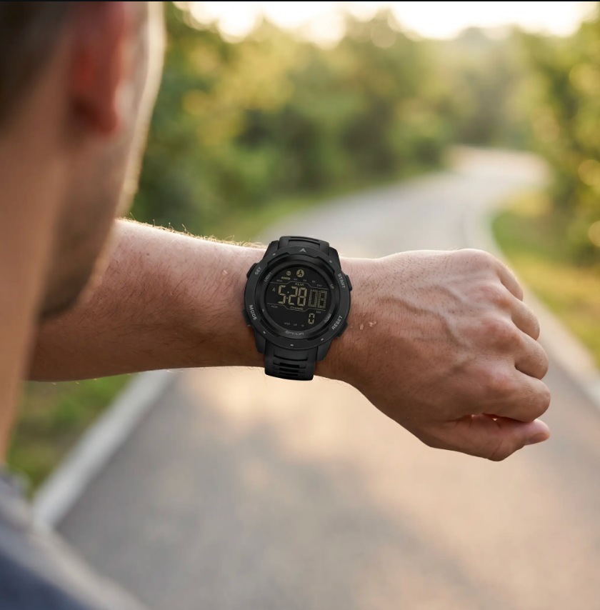 Digitaal Sporthorloge met Stappenteller – Waterbestendig Outdoorhorloge 5 Bar Waterdicht | Sansoti