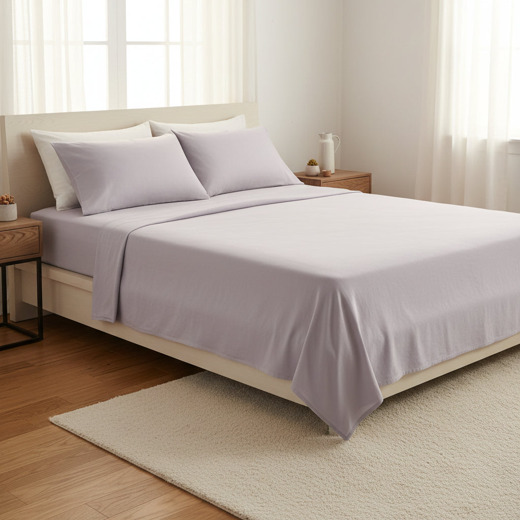 Bamboo Fitted Sheet Set with Deep Corners for Optimal Sleep Comfort, Temperature Regulation, and Durability | Sansoti