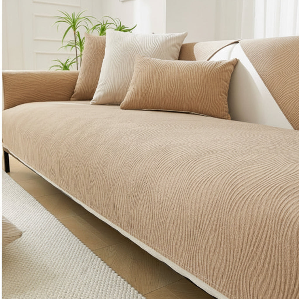 Antislip Bankhoes Polyester met Linnenlook voor Optimale Bescherming Comfort Stijlvol Woonkamer Interieur | Sansoti