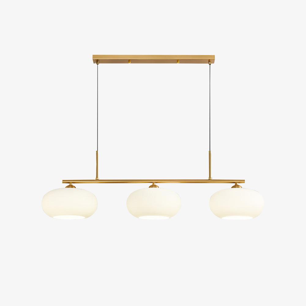 Design Hanglamp met 3 Globe Kapjes - Stijlvolle Eetkamerverlichting voor Tafel en Kookeiland - Verstelbaar 150 cm - Nikkel of Goud - E26/E27 | Sansoti