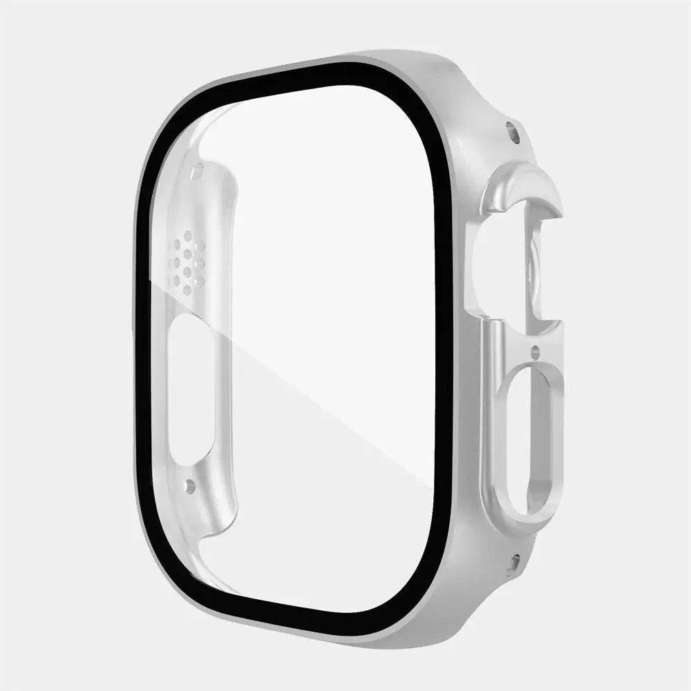 Protective Polycarbonate Glass Smartwatch Case 49mm Transparent Black Rose Gold Green Scratch-Resistant Watch | Sansoti