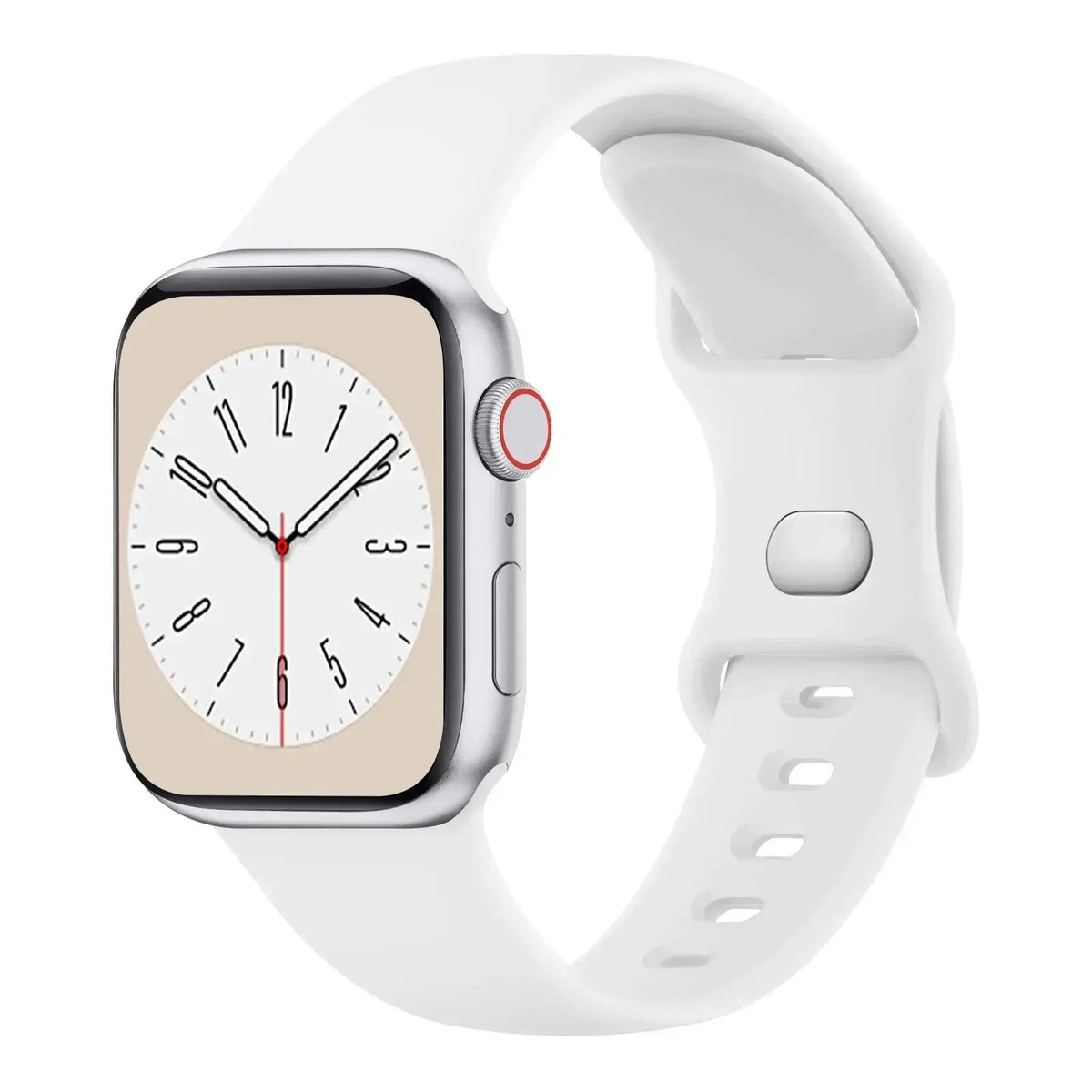 Silikon-Smartwatch-Armband – atmungsaktives, flexibles, verstellbares und komfortables Uhrenarmband – für alle Handgelenkgrößen | Sansoti