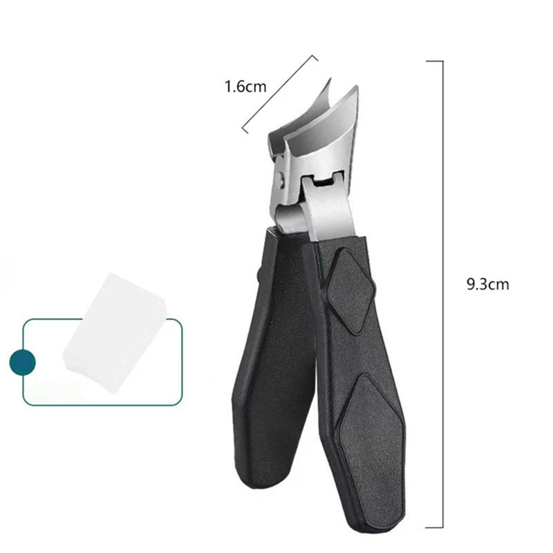 Ergonomic Toenail Clipper Stainless Steel Angled Tip Precision Thick Nails Pedicure Foot Care | Sansoti