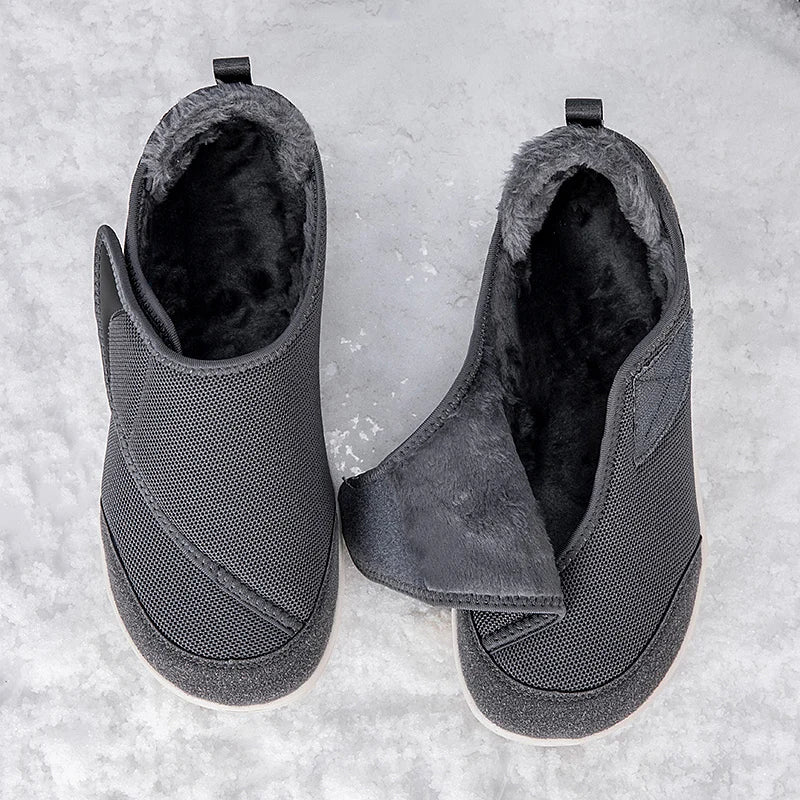 Orthopedische Winterschoenen Brede Pasvorm Warm Gevoerd Verstelbaar Klittenband Comfortabel Heren Dames | Sansoti