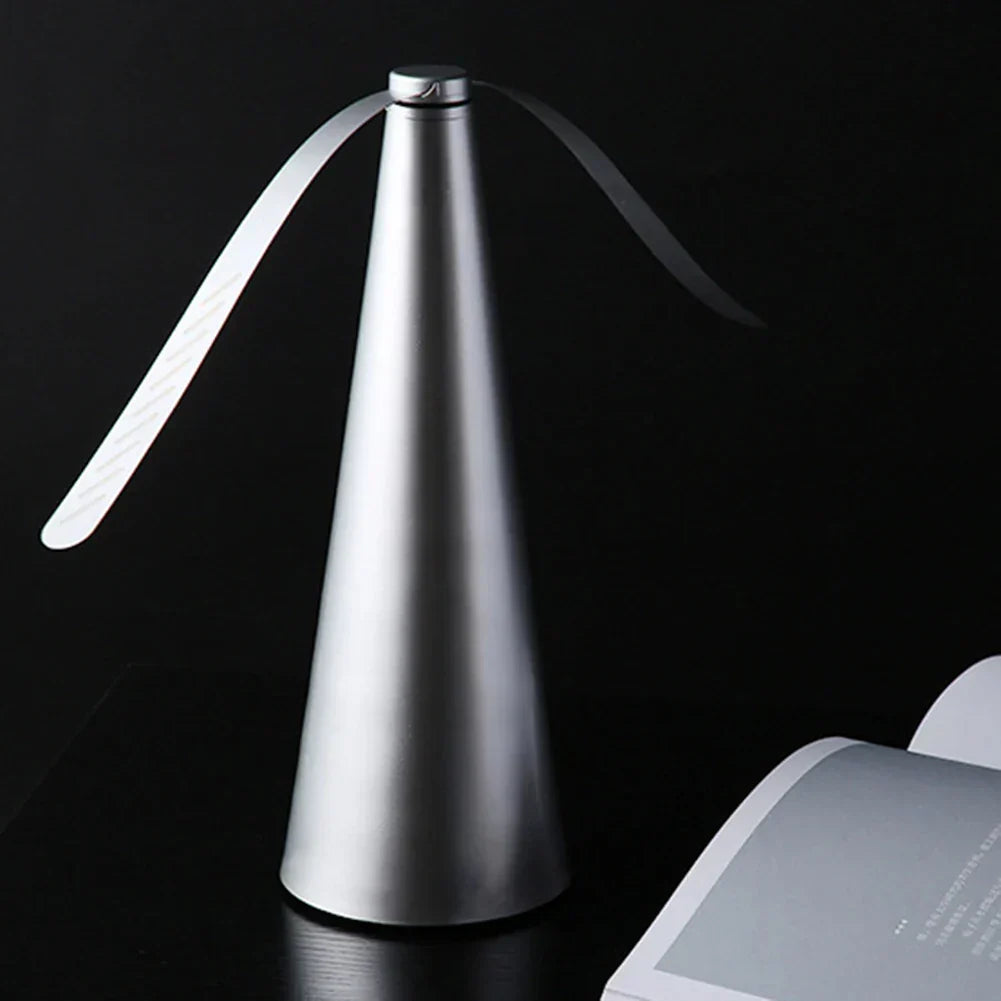 Tafelventilator met Holografische Vleugels tegen Insecten USB Batterij Oplaadbaar voor Buiten Eten Terras | Sansoti