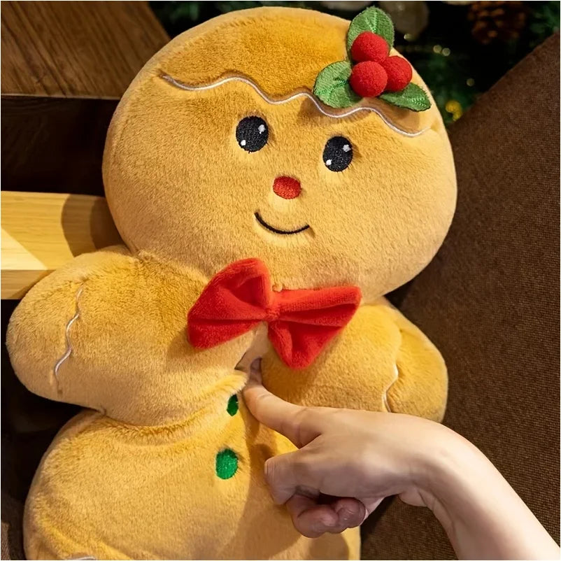 Christmas Plush Cushion - Decorative Holiday Pillow 45x45cm for Living Room Bedroom Sofa Décor | Sansoti