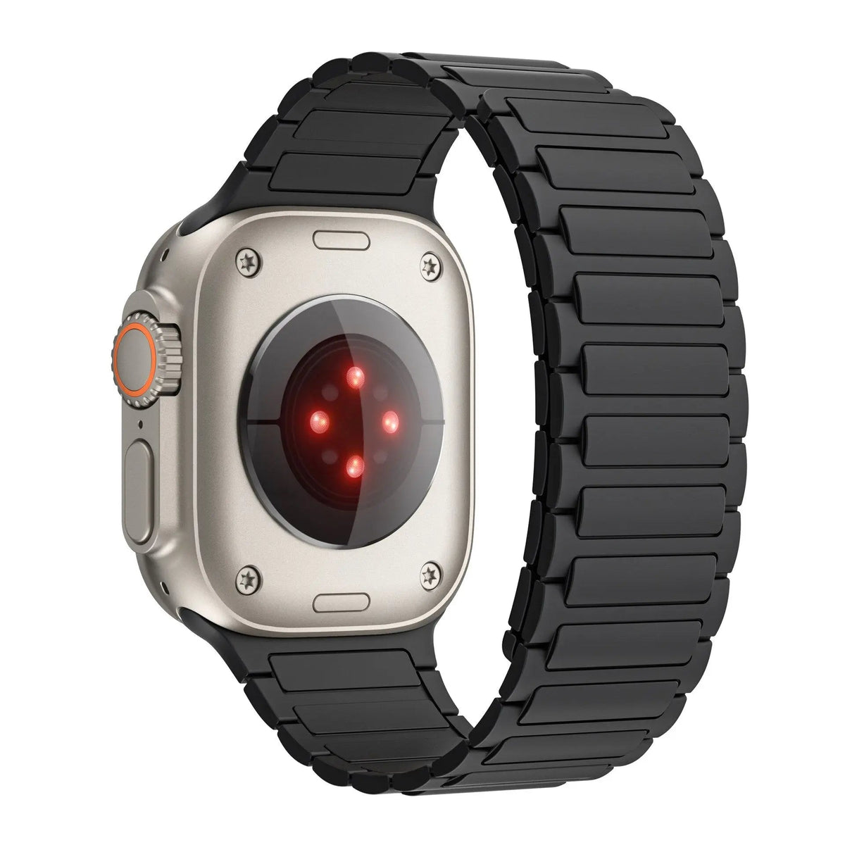 Magnetisches Silikonarmband für Smartwatch 38-49mm Verstellbares atmungsaktives Sportarmband Universell kompatibel | Sansoti