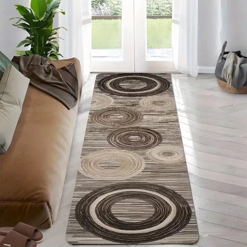 Lopertapijt Geometrisch Patroon Antislip 40x120 50x150 cm Hal Keuken Slaapkamer Vloerkleed Wasbaar Modern | Sansoti