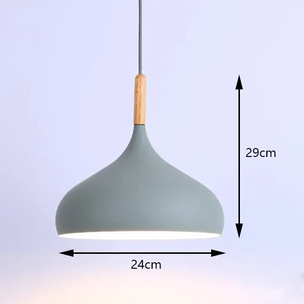 Aluminium hanglamp met E27 fitting in 8 moderne kleuren | Sansoti