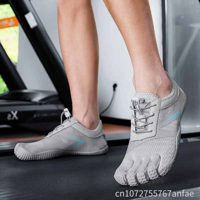 Multisport Barefoot Schoenen Unisex Mesh Zwart Grijs Blauw voor Gym Wandelen Fitness Wateractiviteiten | Sansoti