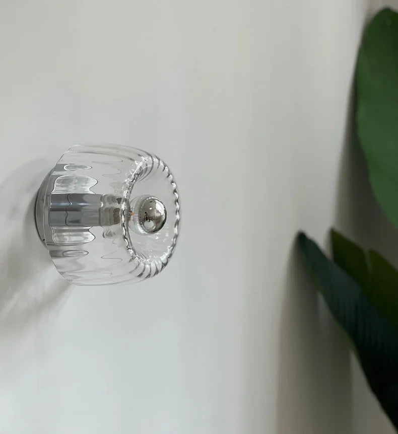 Wandlamp Glas Scandinavisch Bauhaus Metaal E14 Woonkamer Gang Trap Modern | Sansoti