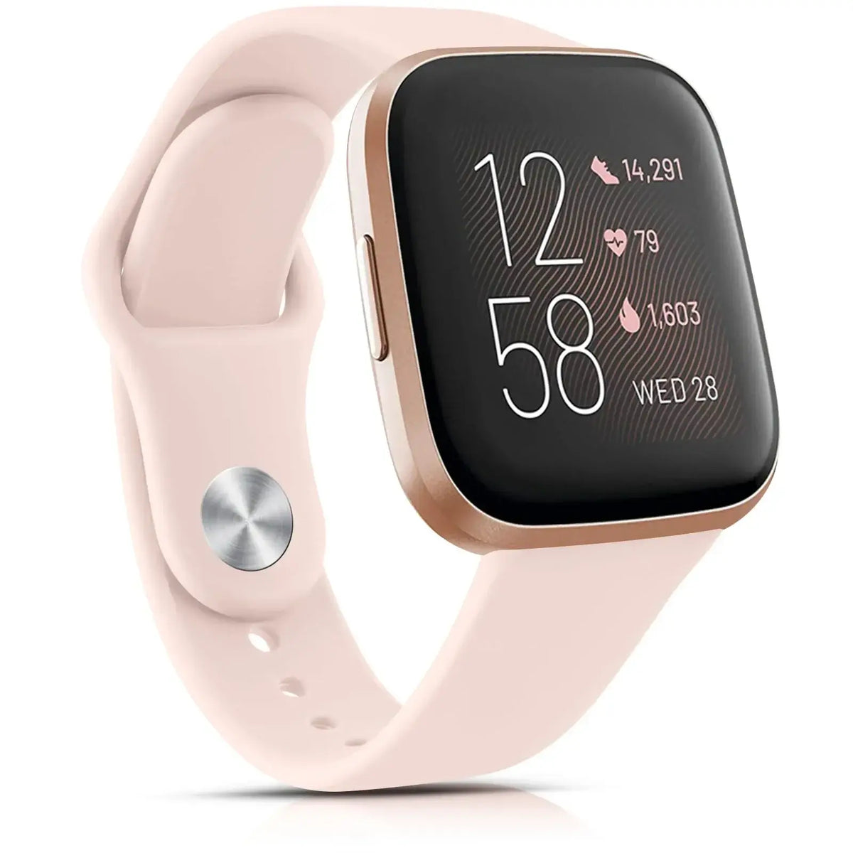 Wasserbeständiges, verstellbares Silikon-Smartwatch-Armband, Sportuhr-Armband, kompatibel mit Fitbit, aktiv | Sansoti