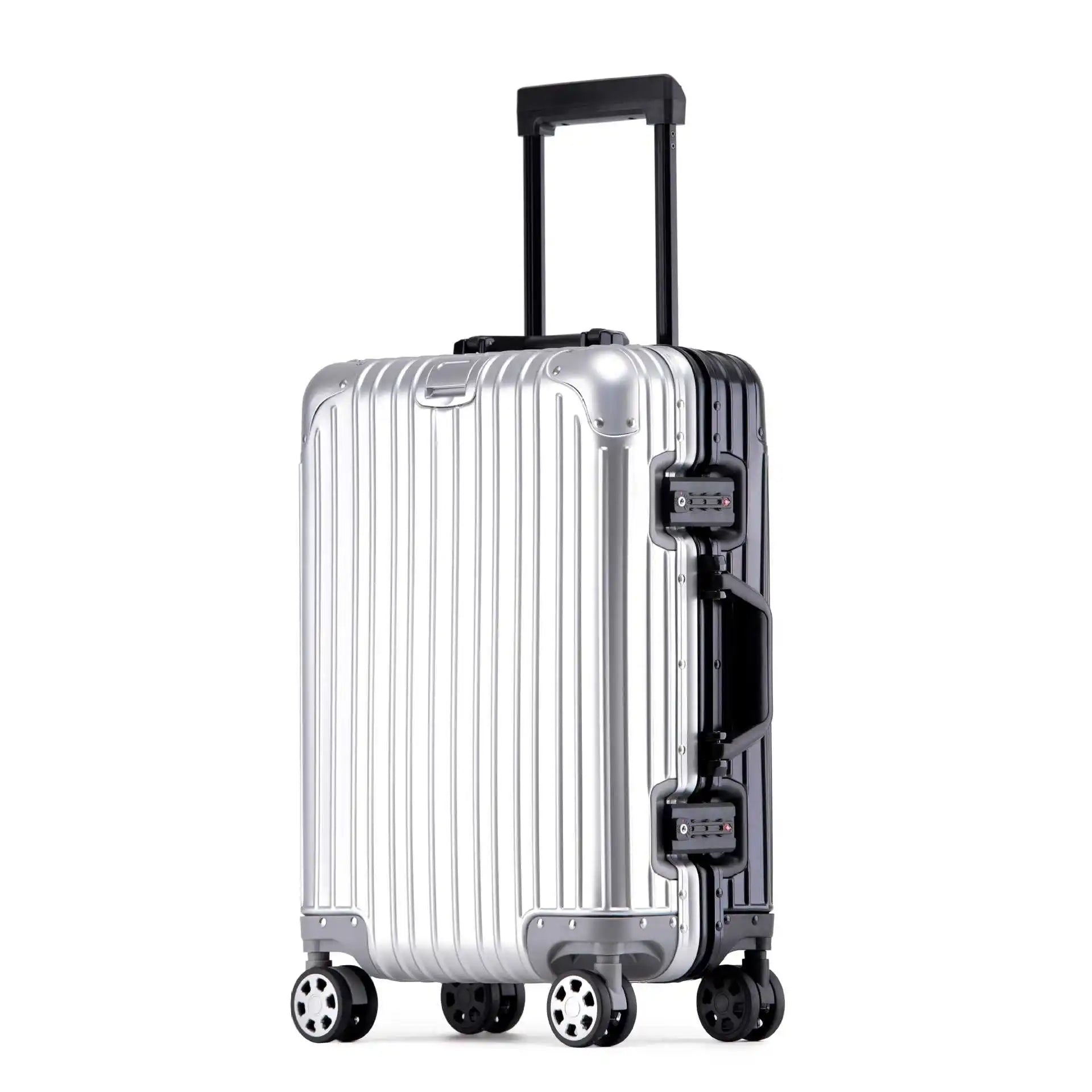 Aluminium-Magnesium Reiskoffer 360° Wielen TSA-Slot Handbagage & Ruimbagage 52-120L | Sansoti