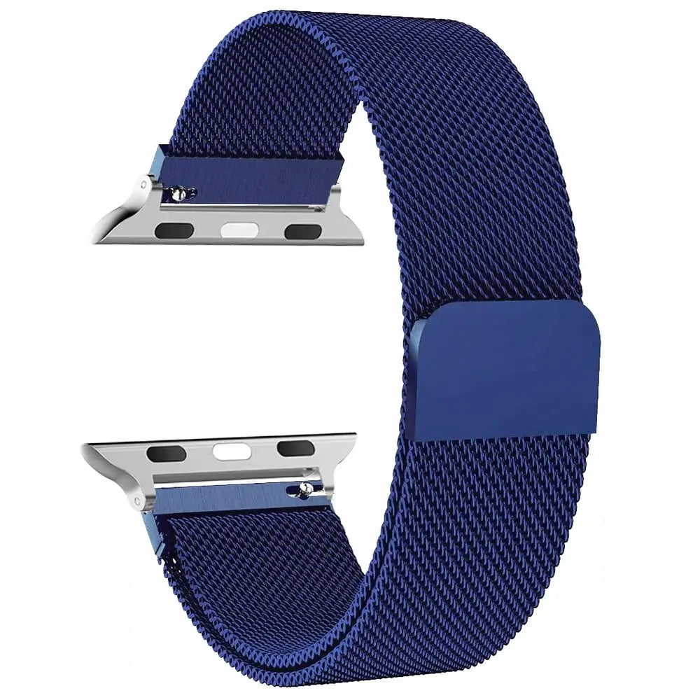 Magnetisches Uhrenarmband aus Edelstahl-Mesh, verstellbar, Smartwatch-Zubehör, 38–49 mm, universell | Sansoti