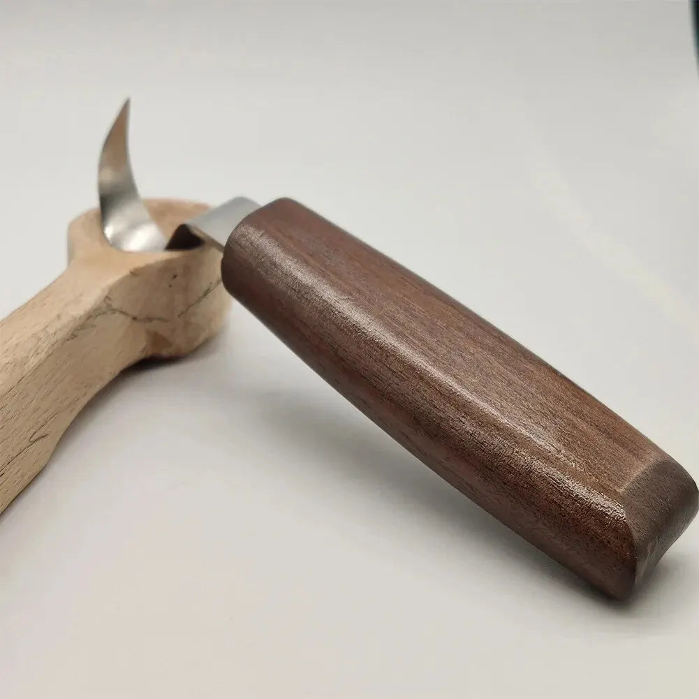 Houtsnijset 8-delig met Mesjes en Vijlen voor Lepels Sculpturen en Houtbewerking Beginners Gevorderden | Sansoti
