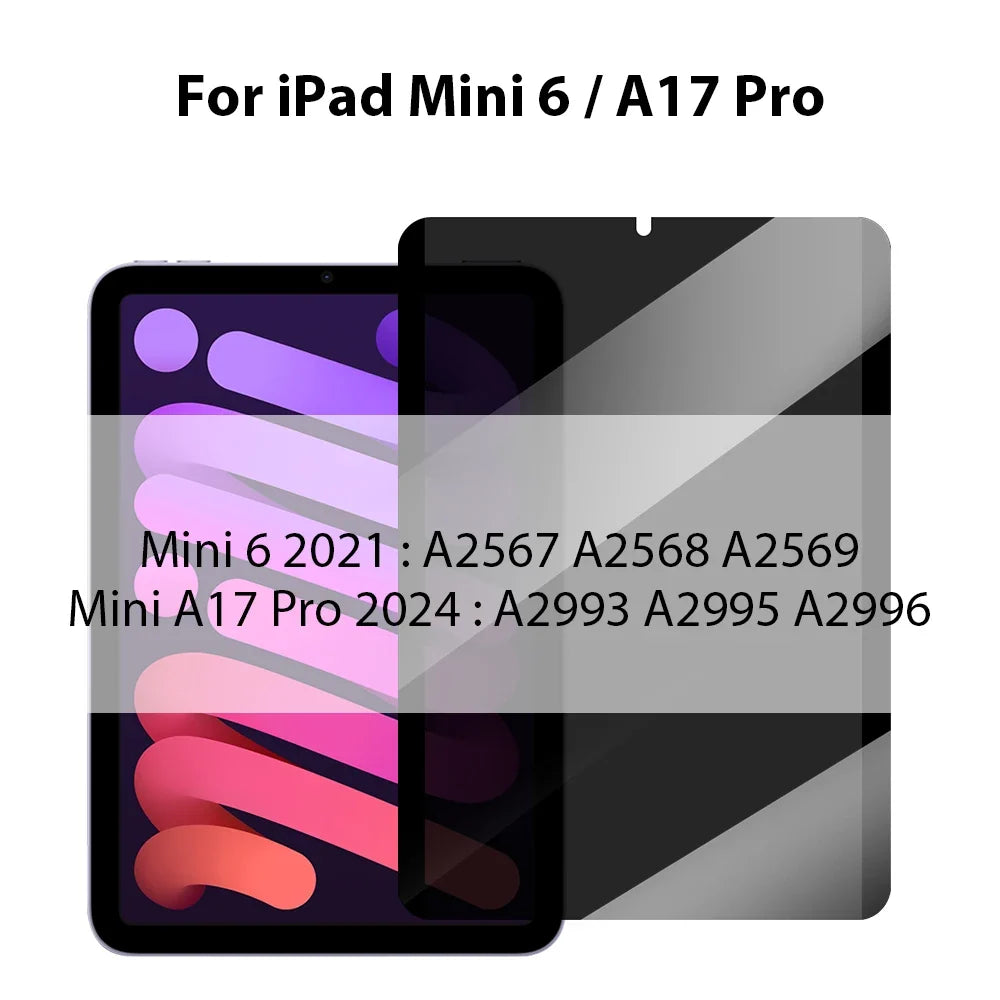 Privacy Screen Protector Tempered Glass for iPad - Side-Angle Protection Display Security Anti-Peeping Screen | Sansoti