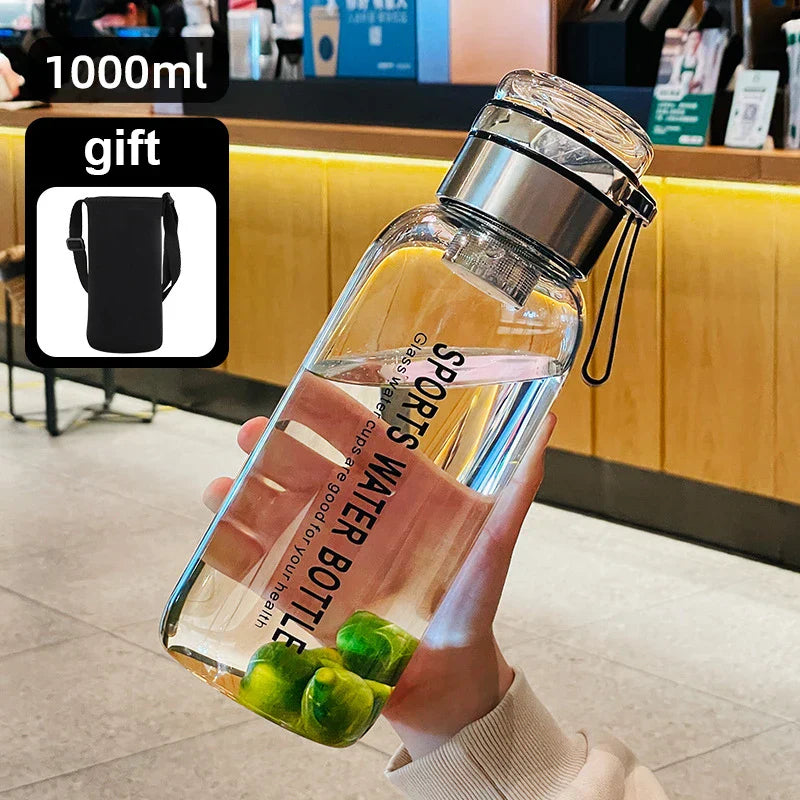Grote Waterkan 2 Liter Transparant – Praktische Drinkfles voor Melk, Sap & Water | Sansoti