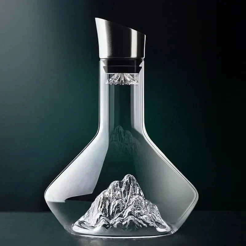 Weinkaraffe aus bleifreiem Kristall – Design Weinkaraffe 1500 ml mit optimaler Belüftung