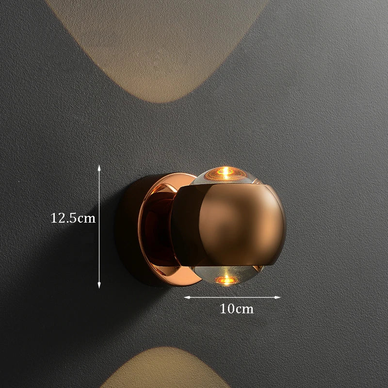 Moderne Wandlamp met LED Verlichting – Messing Afwerking voor Hal & Woonkamer | Sansoti