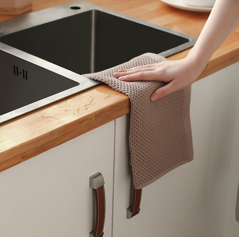 Handdoeken Set 6 Stuks Katoen Honingraat Neutrale Kleuren Keuken Badkamer Theedoeken Absorberend Droogdoek Set | Sansoti